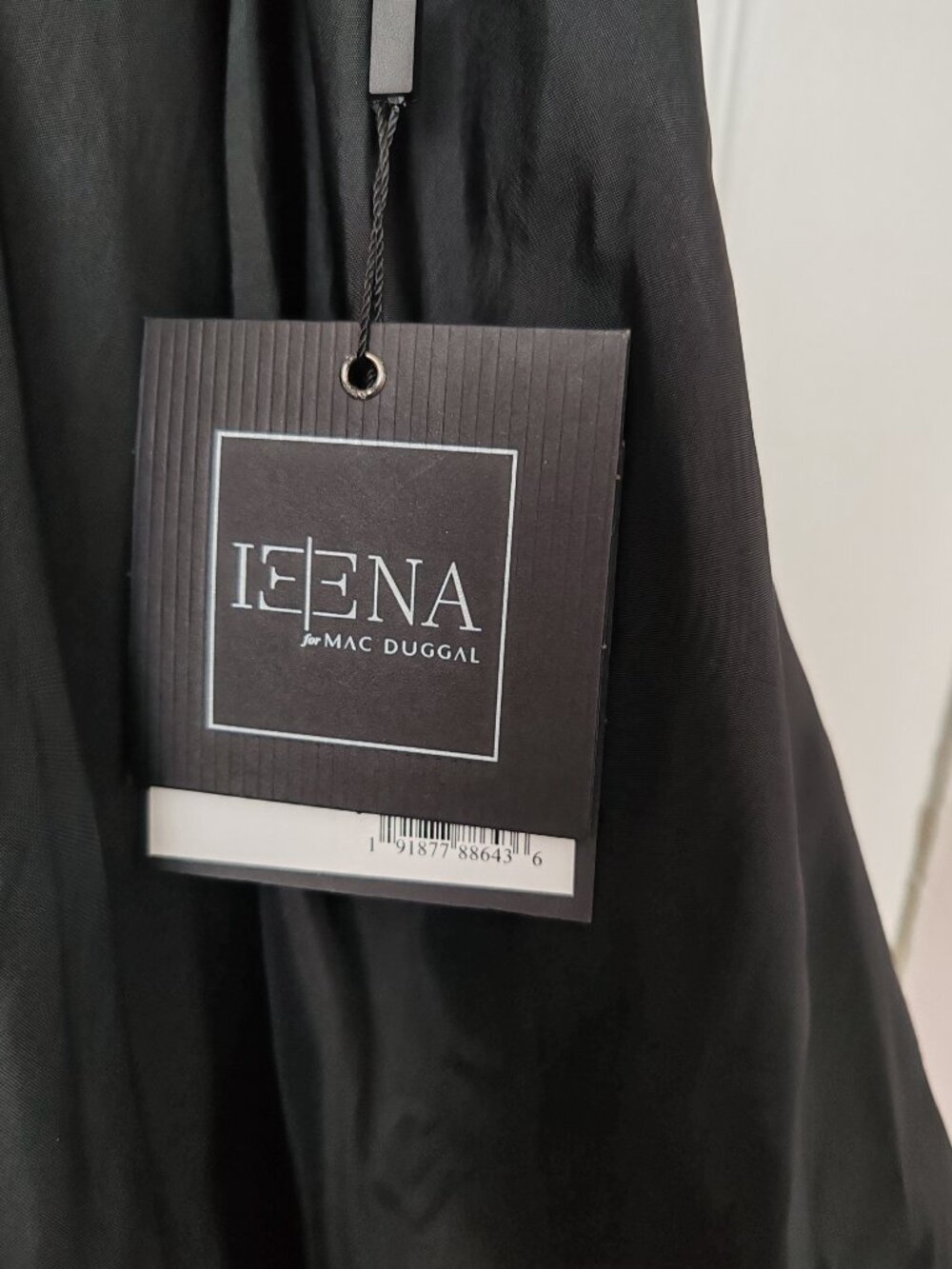 NWT IEENA for Mac Duggal Black Ruched Sweetheart Bubble Hem Mini Cocktail Dress - Picture 3 of 16